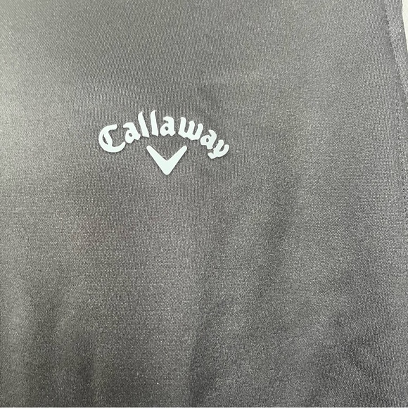 Callaway Black Gray 1/4 Zip Opti Therm Long Sleeve Golf Jacket - Picture 3 of 15